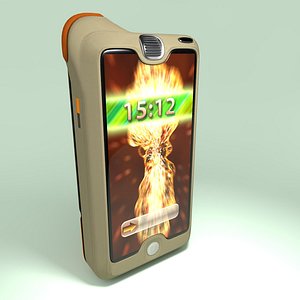 3d model mobile phone device