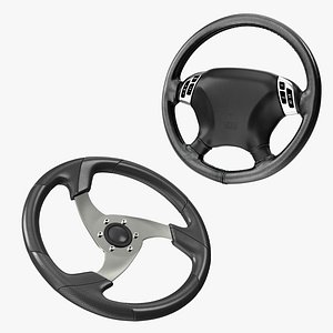 Steering Wheels Collection 3D model
