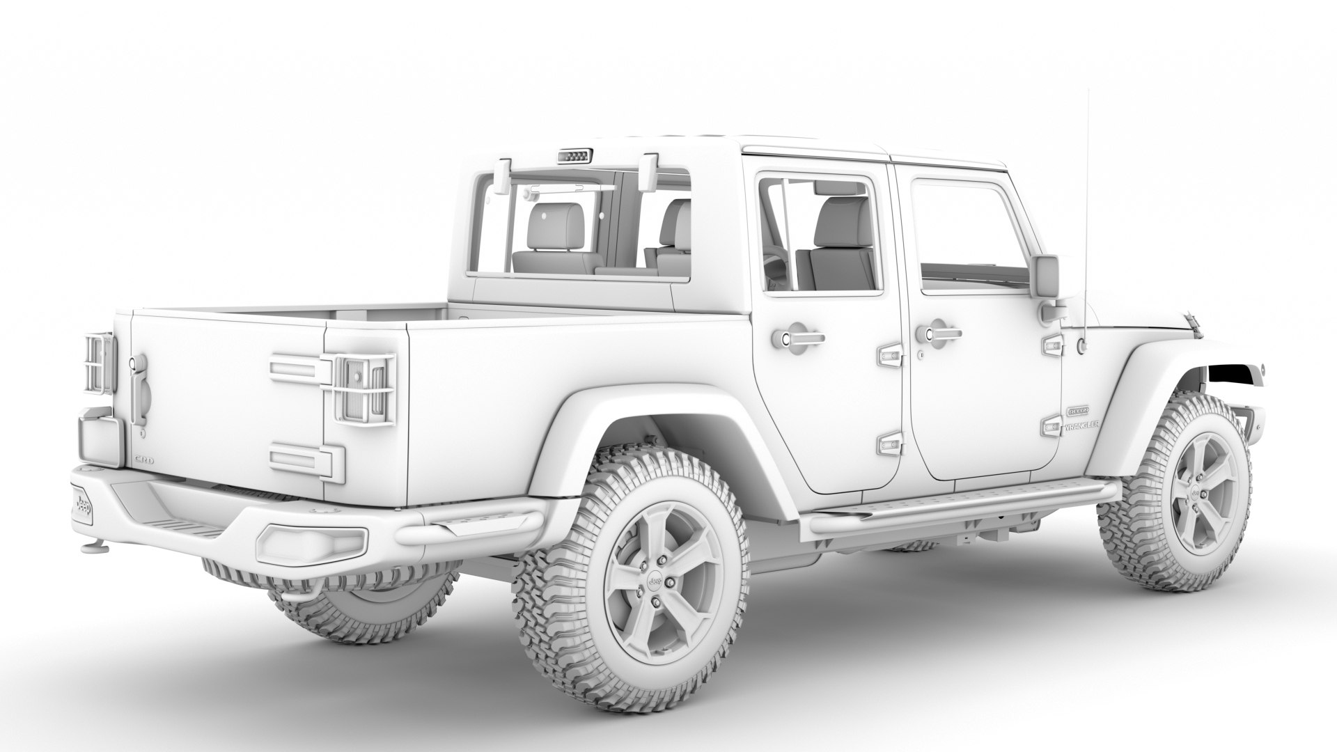 3D jeep gladiator rubicon recon TurboSquid 1466927