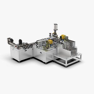 Automatic Tent Aluminum Seat Bending Machine 3D model