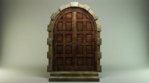Medieval door 3D model