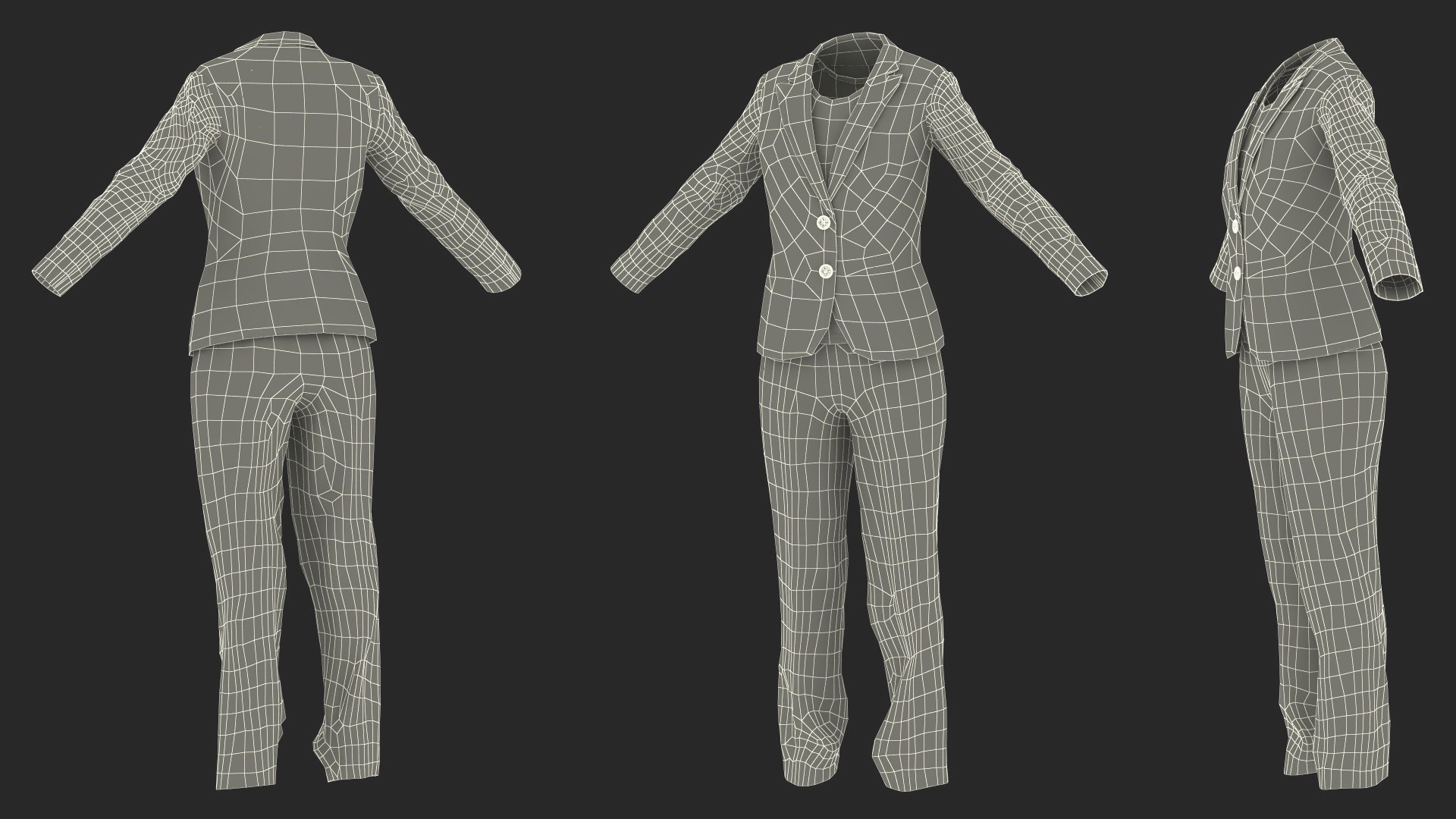 3D Womens Suit - TurboSquid 2146060