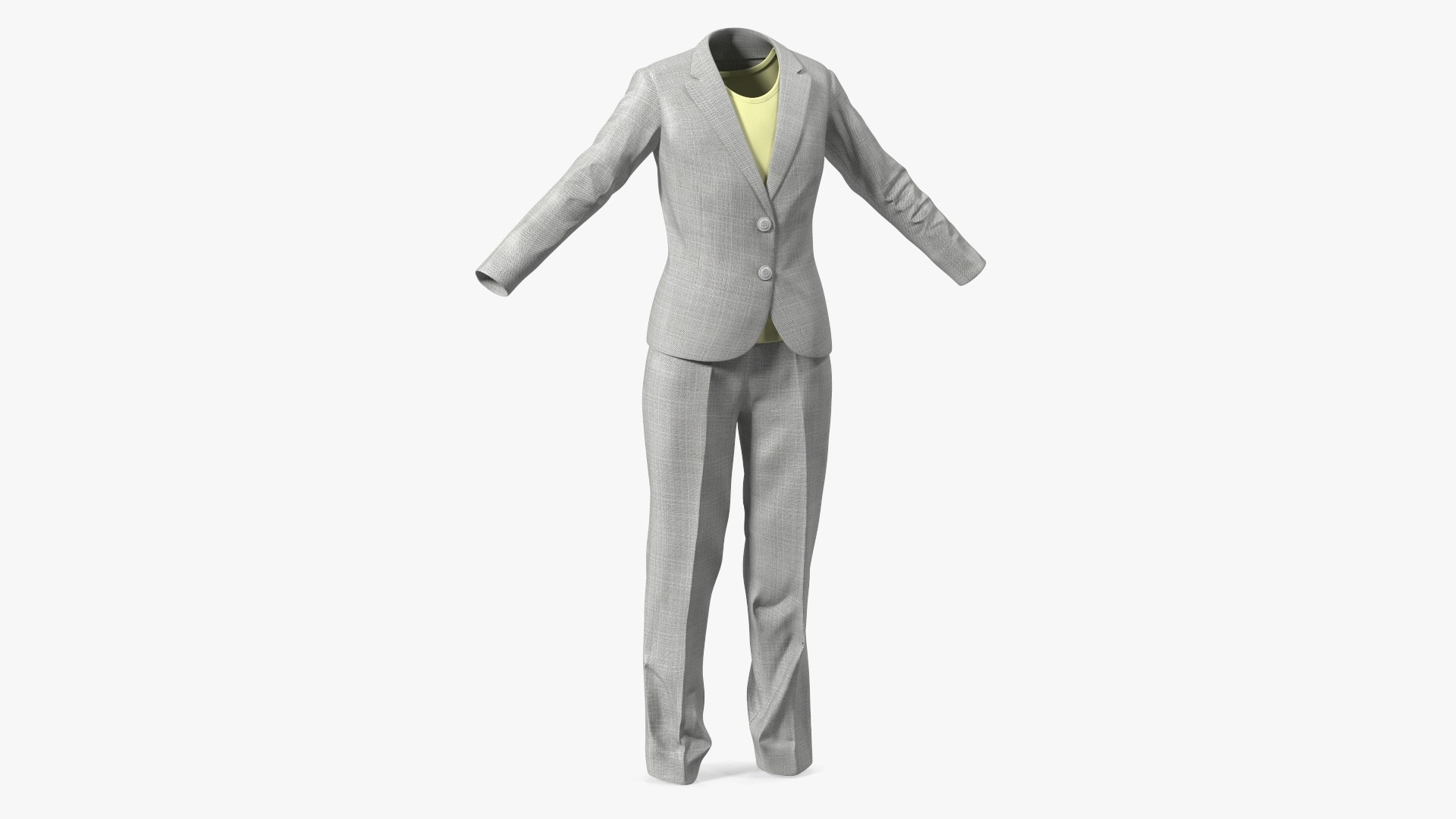 Womens Suit 3D model preview