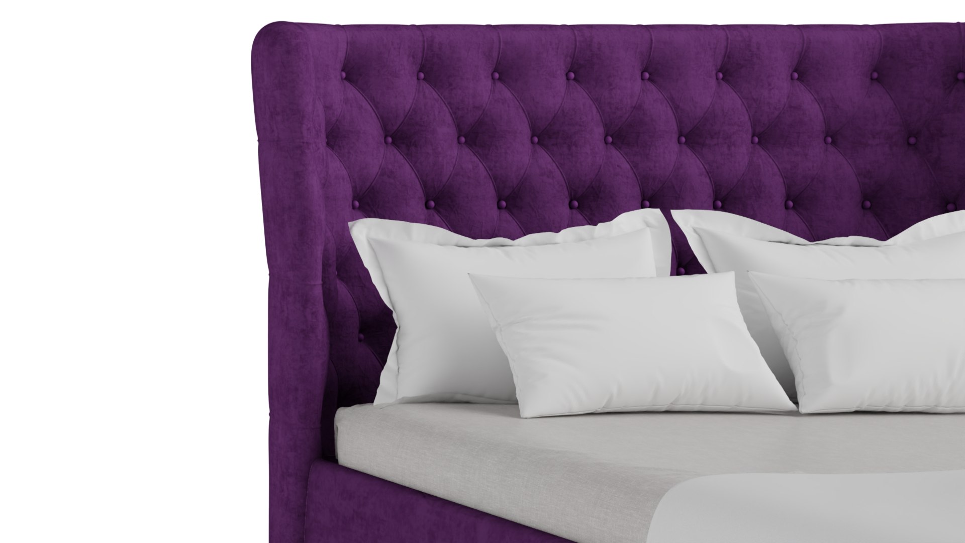 Rosalie Upholstered Bed Model TurboSquid 2223662