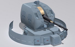 a-190e gun mount 3d model