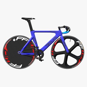 3D blue track bike dolan