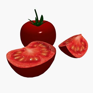 3D tomato fruit food