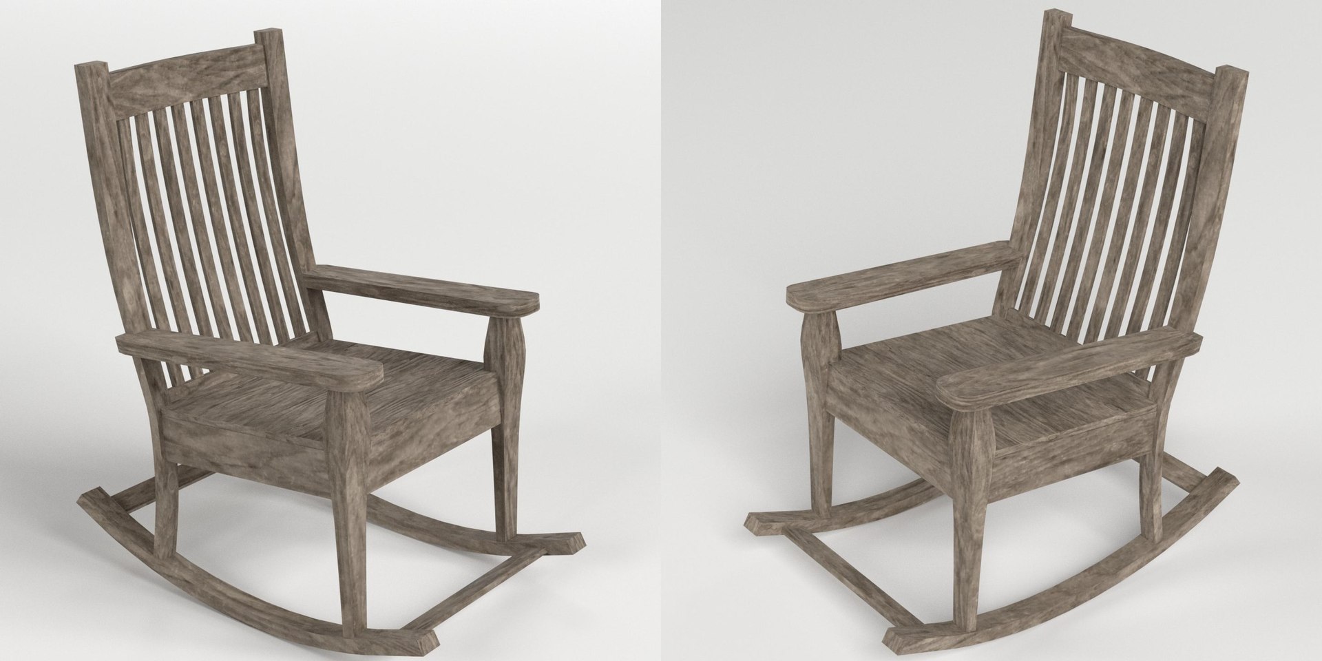 Old Rocking Chair 3D Model - TurboSquid 1374148