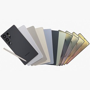 3D model Samsung Galaxy S25 Ultra All Colors