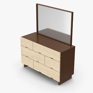 Dresser With Mirror 3D model