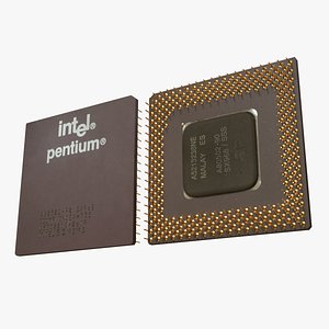 3D model Pentium CPU