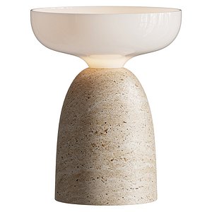 Aalborg Danish Marble Mushroom Bedside Lamp