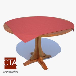 3d model dining table cloth