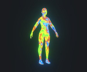 Human Thermal Image Heatmap Female