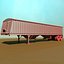 3d grain semi trailer model