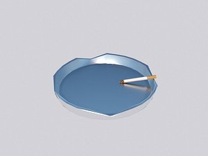 ashtray cigarette 3D model