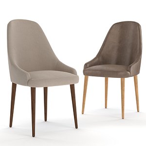 fabric leather wood 3D model