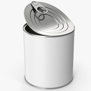 3D Opened Tin Can