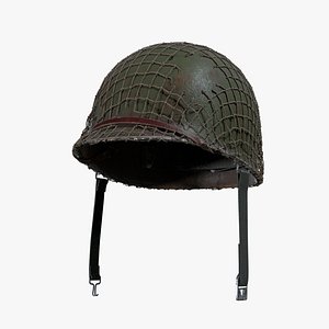 3D美国二战m1头盔模型