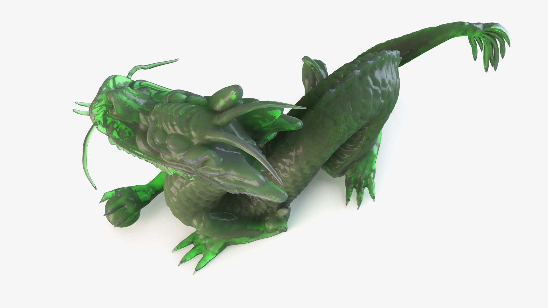 Rigged Dragon 3d Model