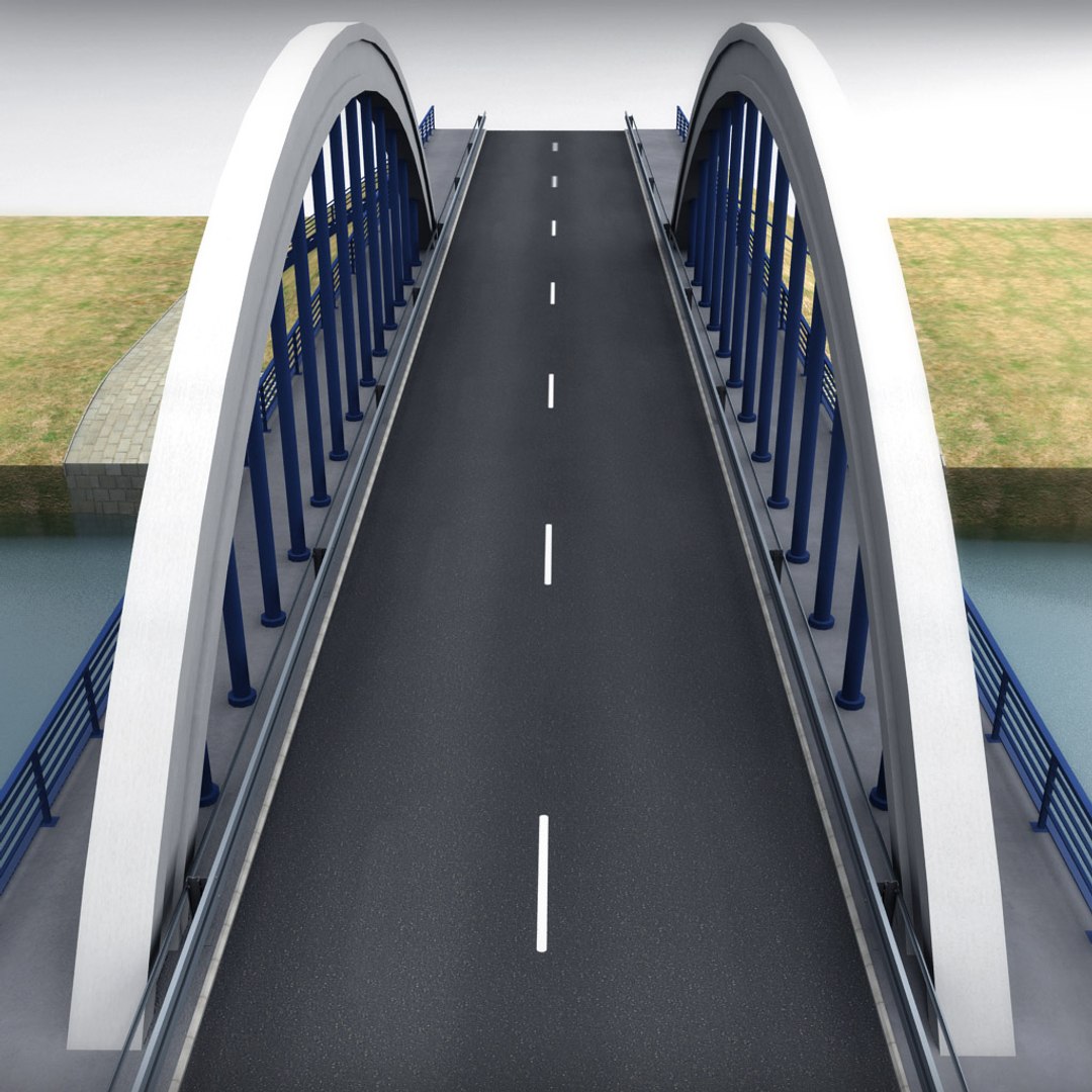 3d model of arch bridge