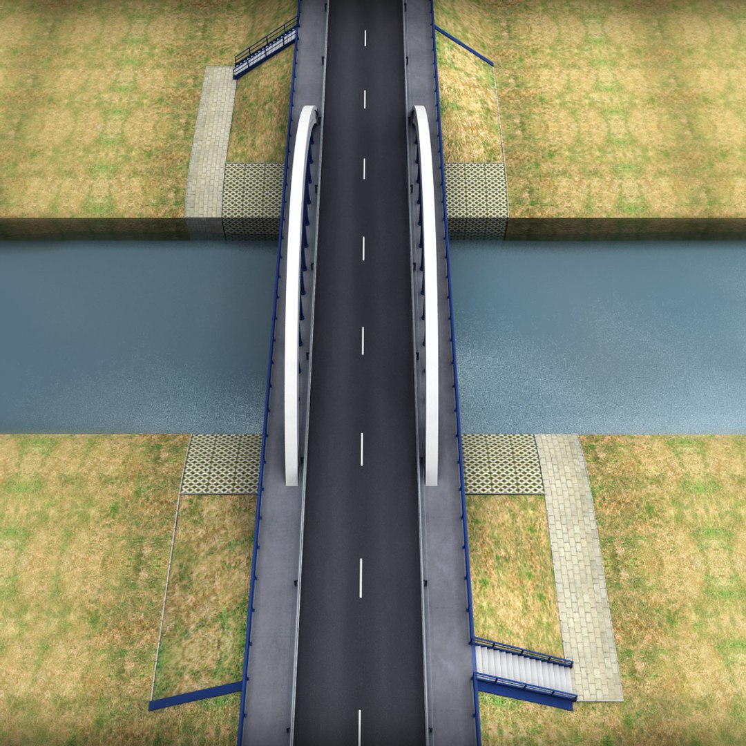 3d model of arch bridge