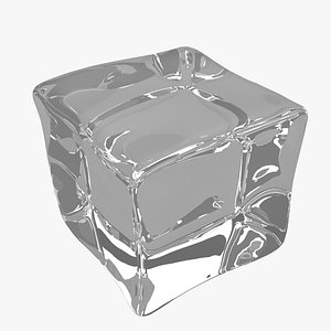 acrylic ice cube 3D model