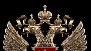 coat arms russia 3D