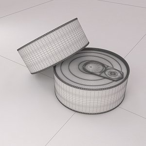 3D model fish tin