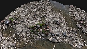 3D debris cliff stones ground pt2 PBR photogrammetry