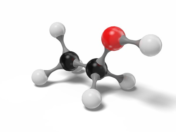 Ethanol molecule c2h6o modeled 3D model - TurboSquid 1543644