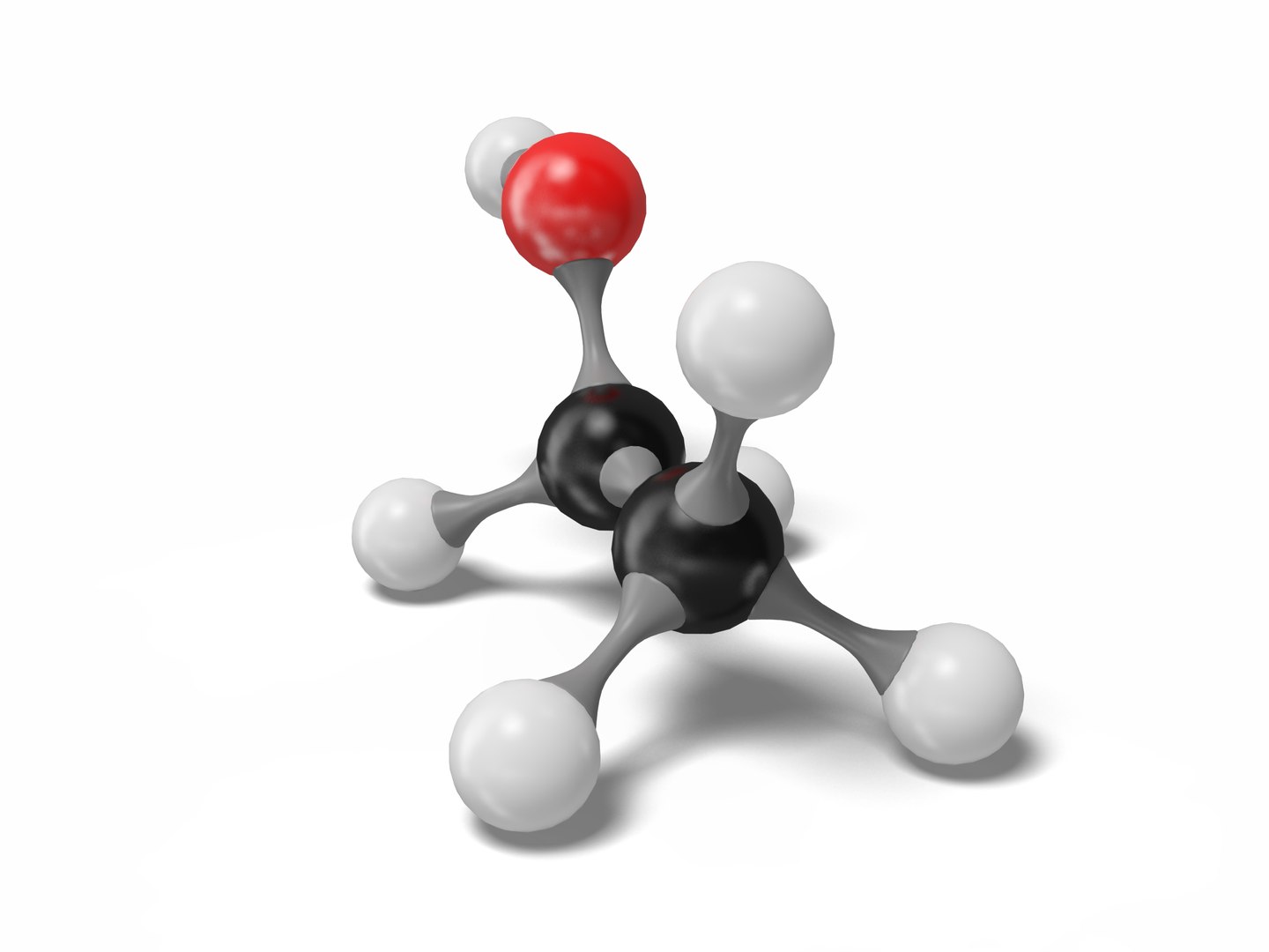 Ethanol Molecule C2h6o Modeled 3D Model TurboSquid 1543644
