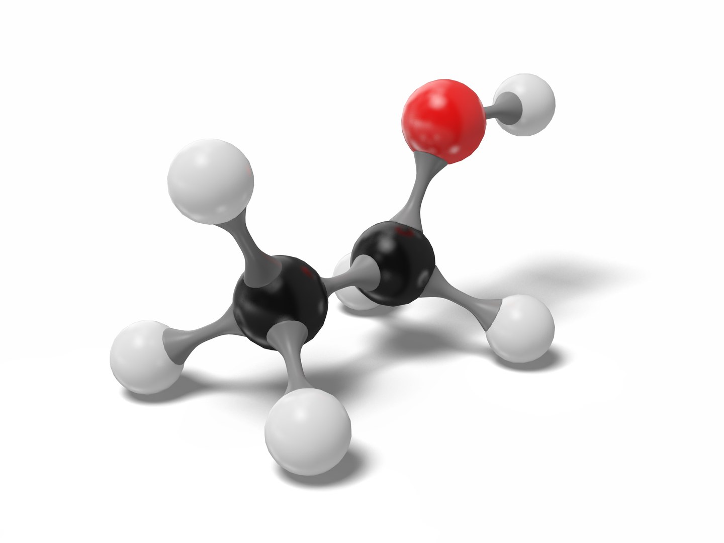 Ethanol Molecule C2h6o Modeled 3D Model TurboSquid 1543644