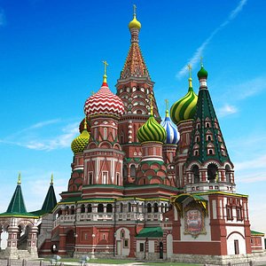 Red Square Moscow Russia model