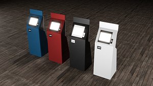 Touch Screen Kiosk Systems 3D model