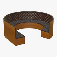Chesterfield Realistic Banquette Restaurante