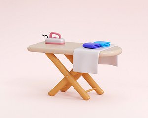Clothes Iron On Ironing Board