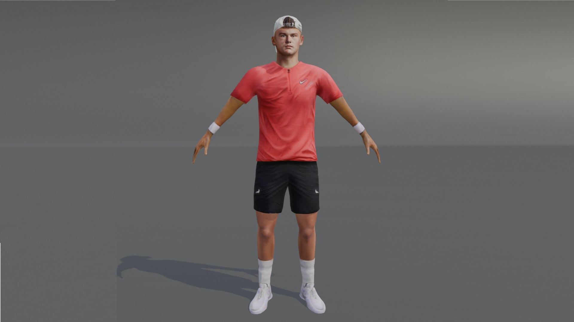 3D Model Of A Tennis Champion Holger Rune Model - TurboSquid 2419709