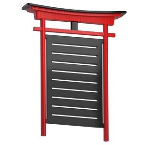Stand for martial art belts Large 3D model