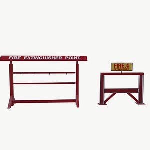 Fire extinguisher point 3D model