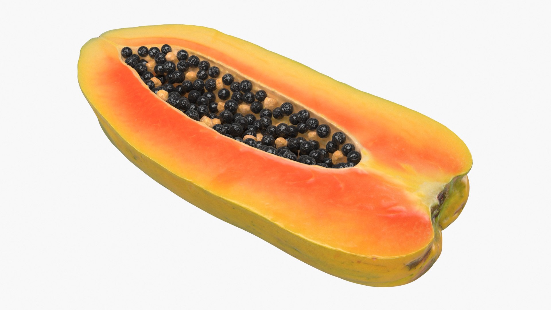 Papaya Half model - TurboSquid 2119688