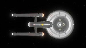 The USS Enterprise from the Original Television Series - With subtle changes 3D