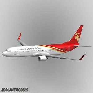 3d b737-900 shenzhen airlines 737