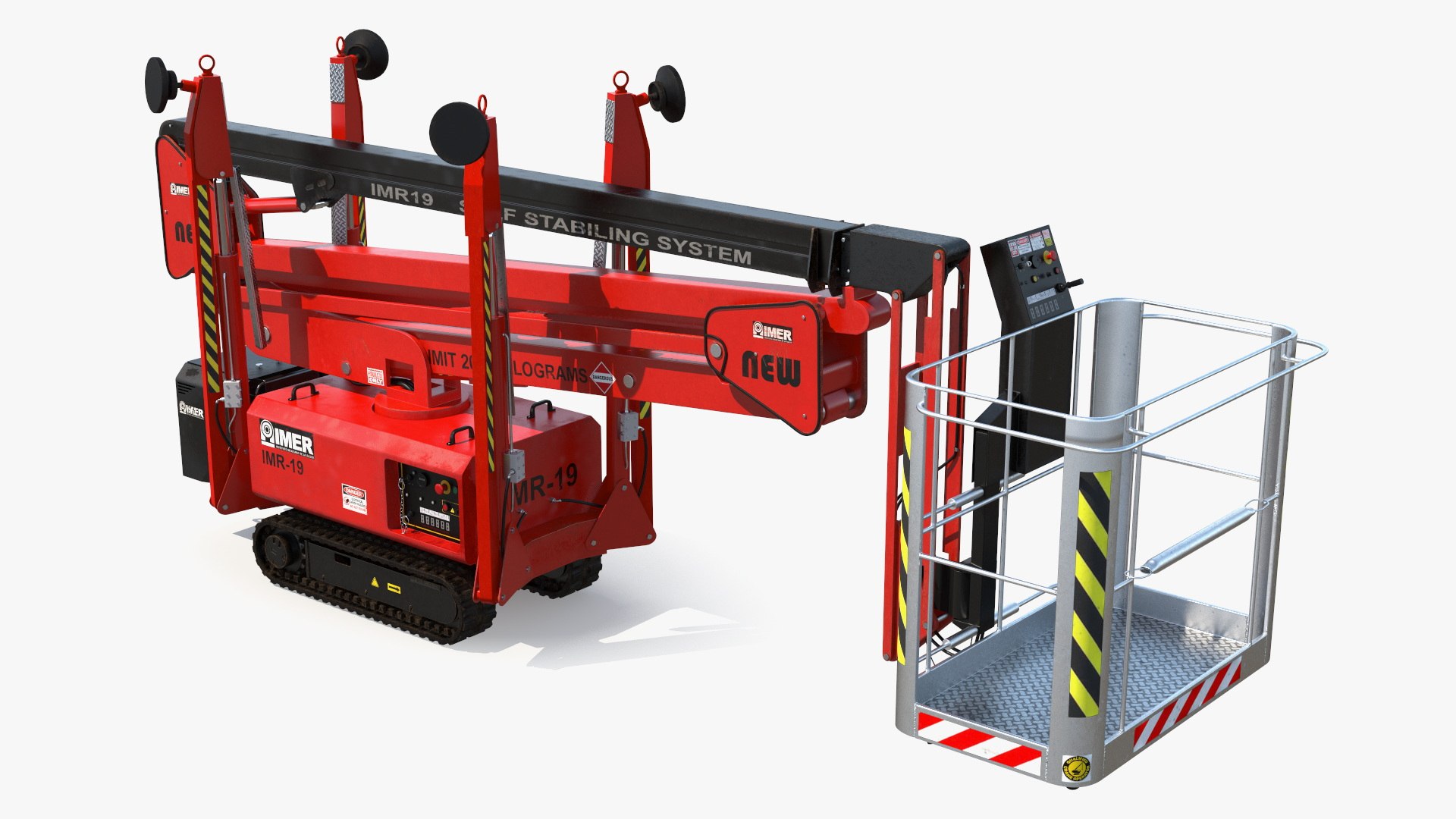 Articulated Boom Lift Rigged 3D model preview