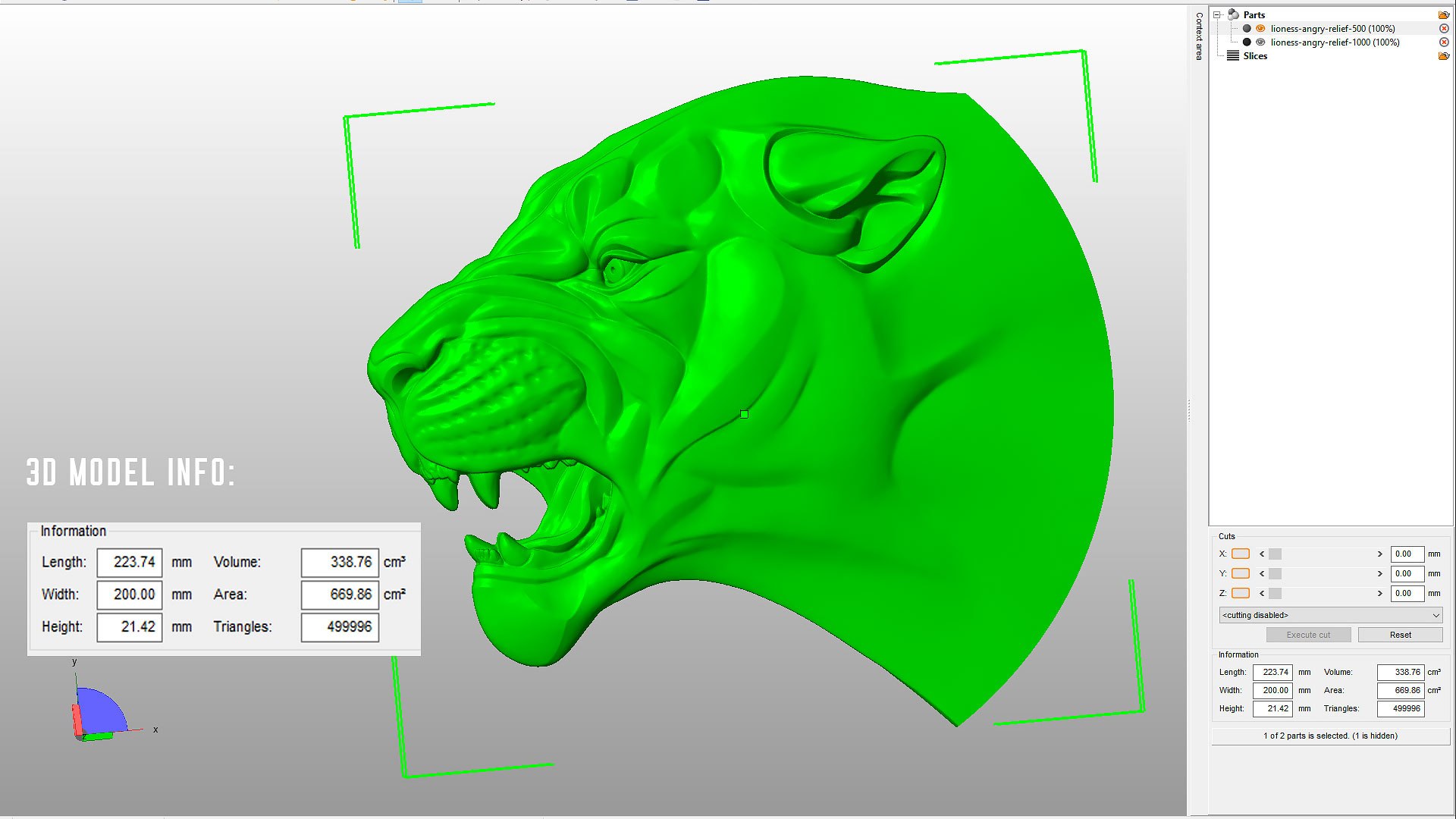 Angry Lioness Panther Head Bas-Relief 3D Model - TurboSquid 1897117