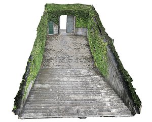 Ancient Stairs  Gate 3D model