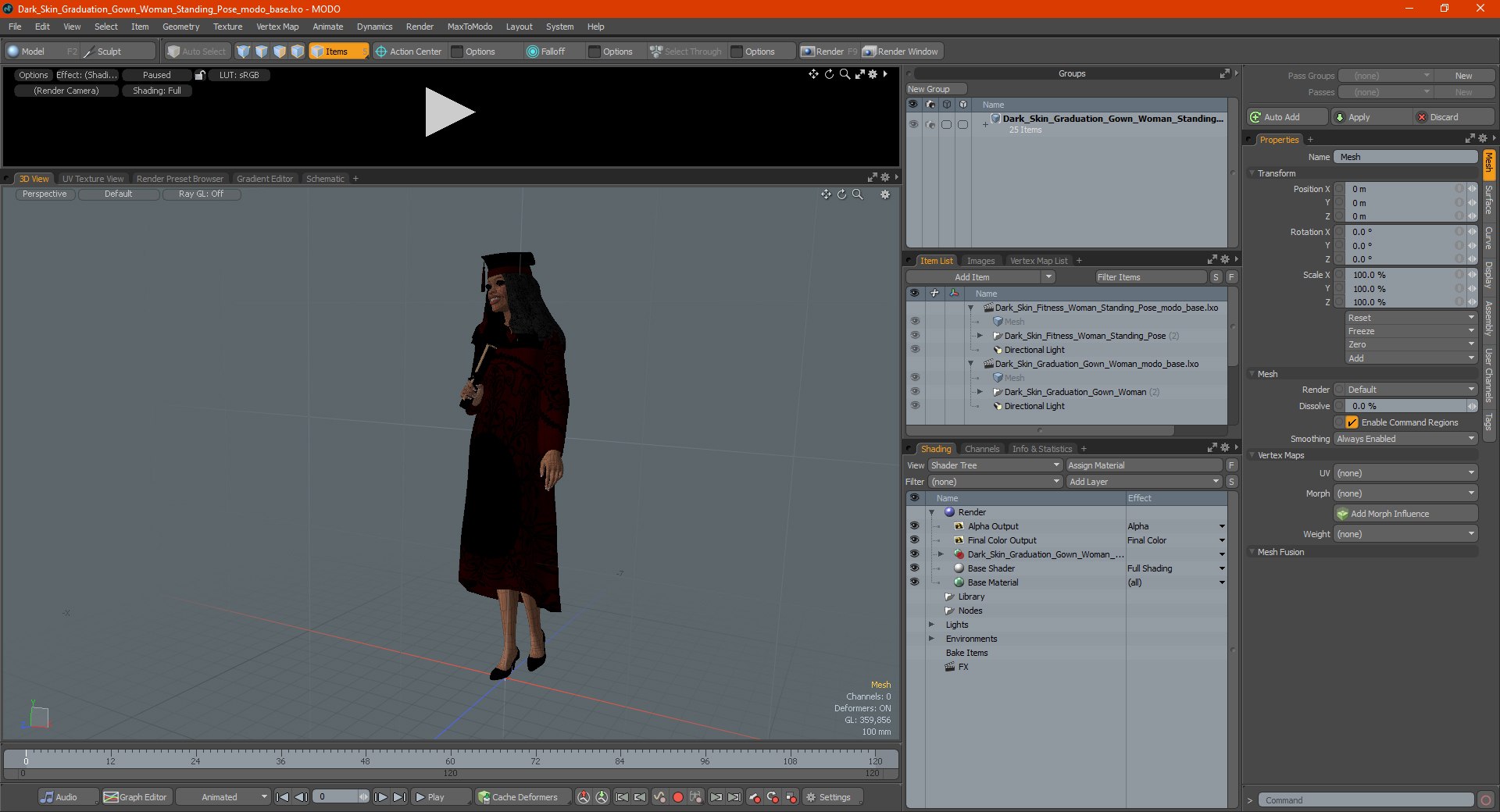 3D dark skin graduation gown model https://p.turbosquid.com/ts-thumb/lC/EydEIw/b1EDndjX/darkskingraduationgownwomanstandingpose3dmodel031/jpg/1609178491/1920x1080/fit_q87/1c566e65557a67dc59d6e008d8b2583b53f51bff/darkskingraduationgownwomanstandingpose3dmodel031.jpg