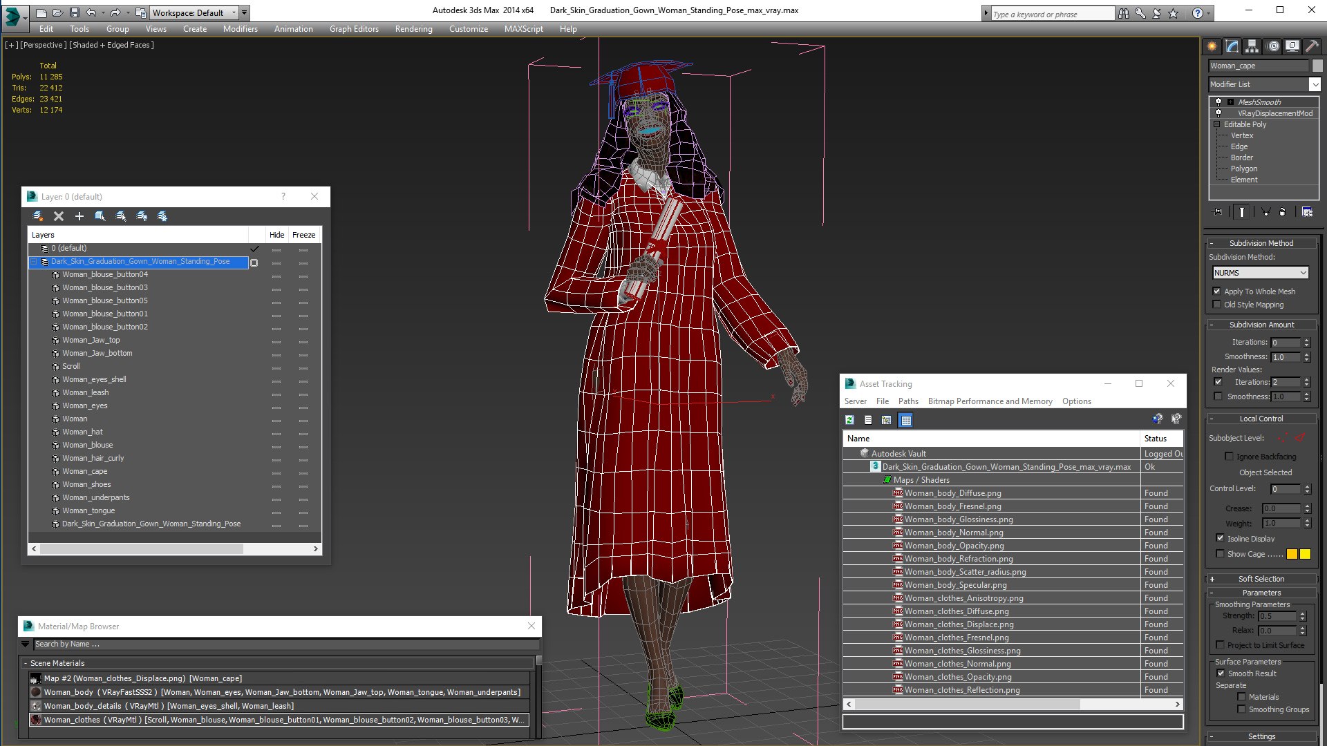3D dark skin graduation gown model https://p.turbosquid.com/ts-thumb/lC/EydEIw/fJCLkiHl/darkskingraduationgownwomanstandingpose3dmodel027/jpg/1609178431/1920x1080/fit_q87/6b0860699f7c63d118102ffdc19611c853bfdf67/darkskingraduationgownwomanstandingpose3dmodel027.jpg