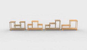 3D Tea cup stand 3D model model