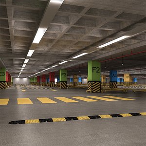 multi parking garage 3D model